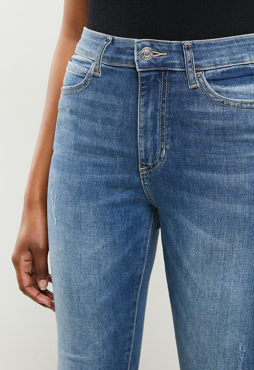 GUESS - Eco mid wash high rise - mid blue