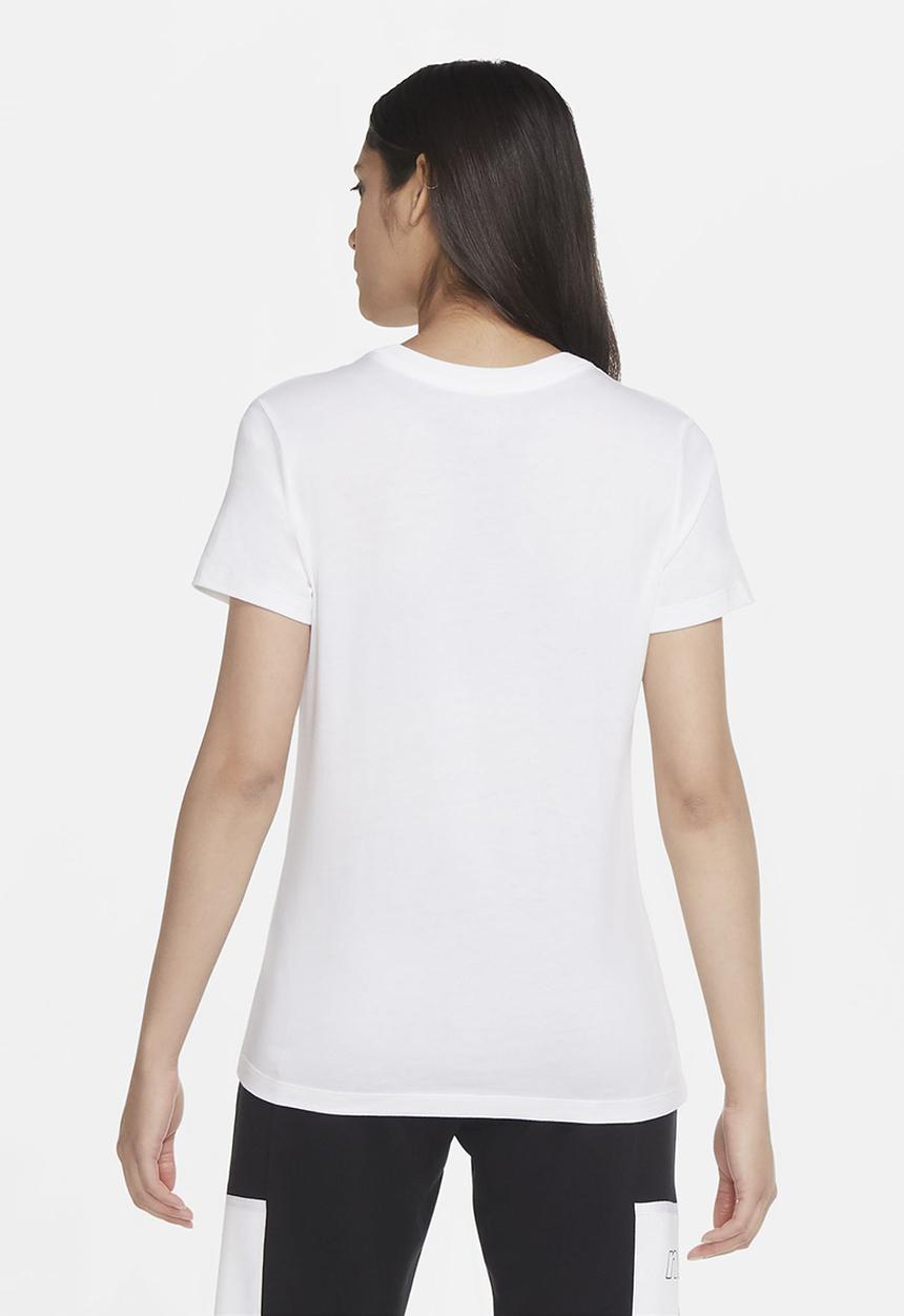 Nike - Nike sportswear essential tee short sleeve crew lbr - white & black