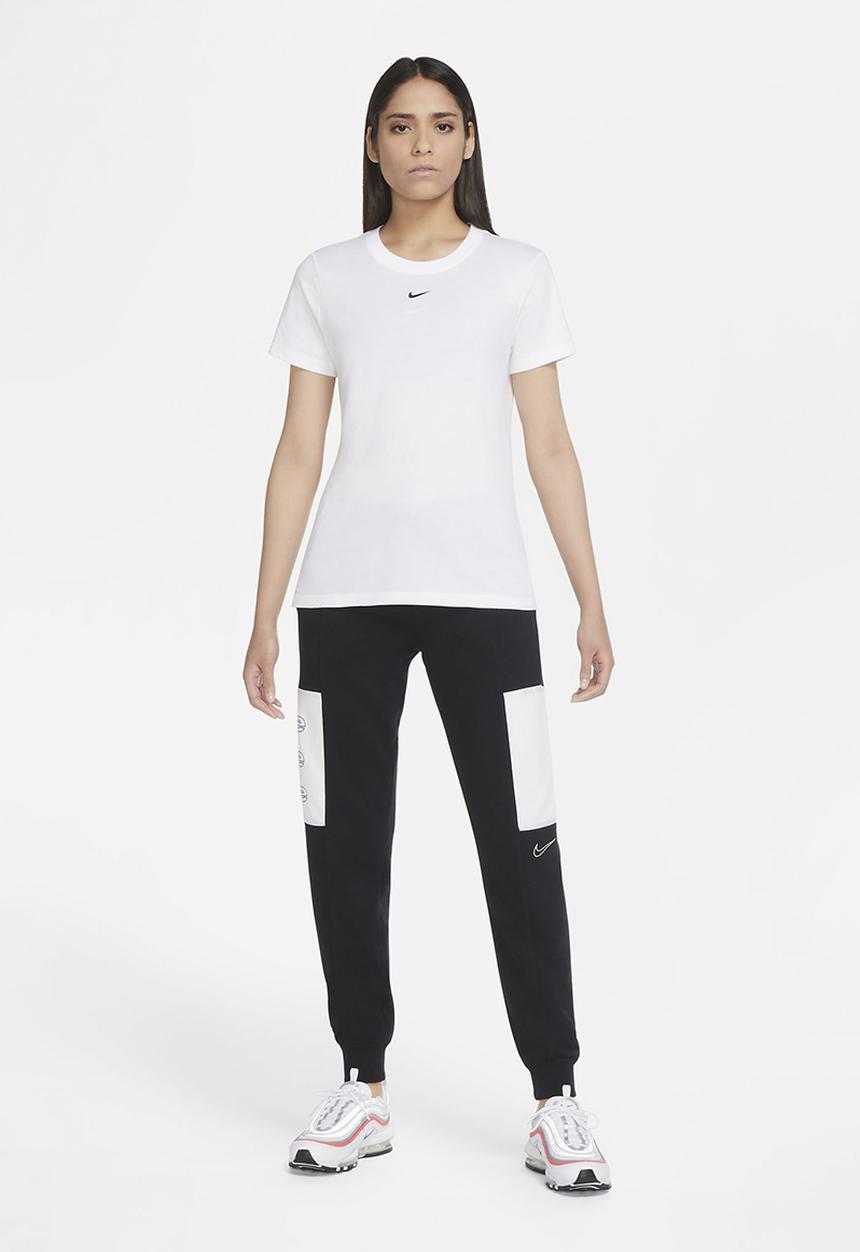 Nike - Nike sportswear essential tee short sleeve crew lbr - white & black