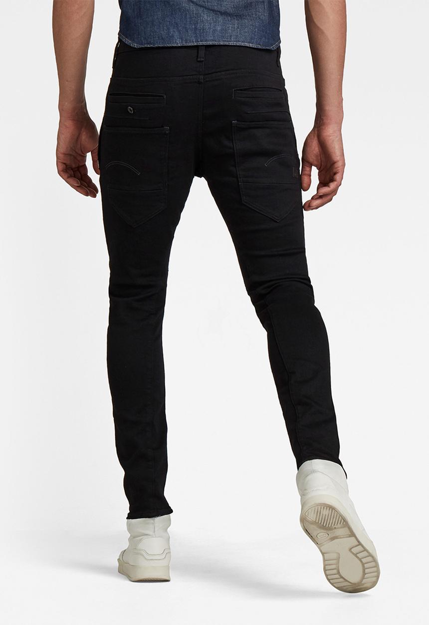 G-STAR - D-Staq 3D Slim Elto nero black f superstretch - pitch black
