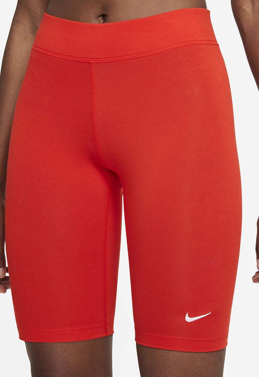 Nike - Nike sportswear essential mr biker short - chile red/white