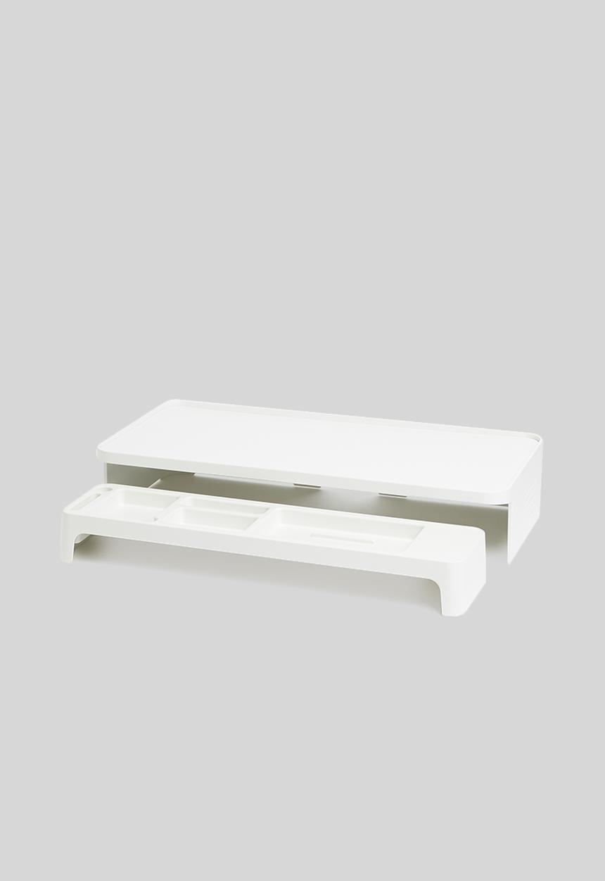 Litem - Monitor stand & desk organiser stand - white