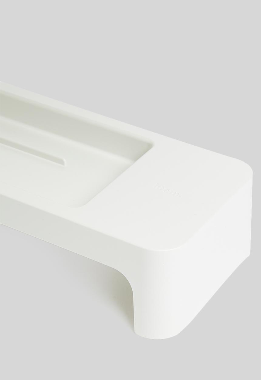 Litem - Monitor stand & desk organiser stand - white