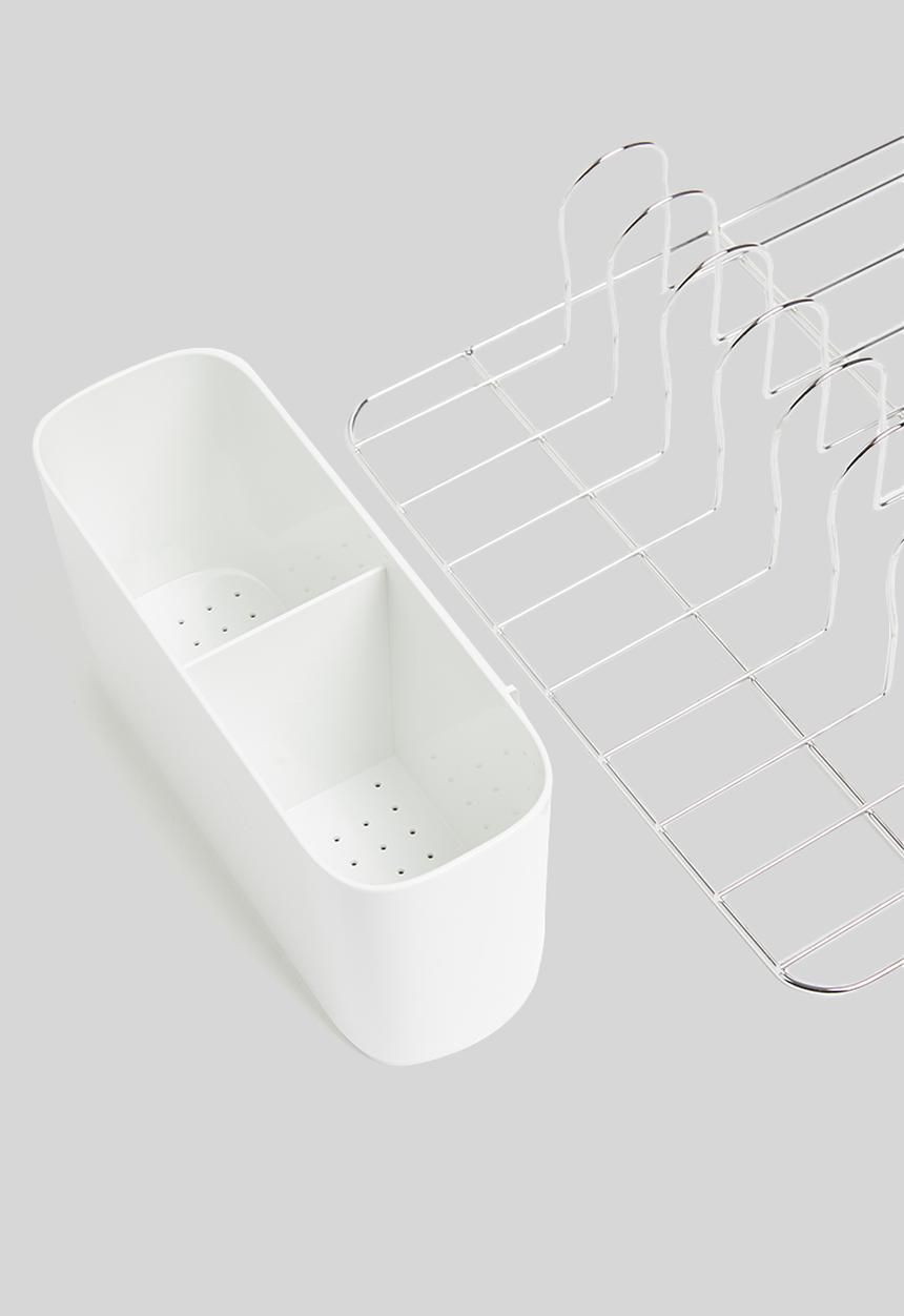 Litem - 1 layer dish rack - white