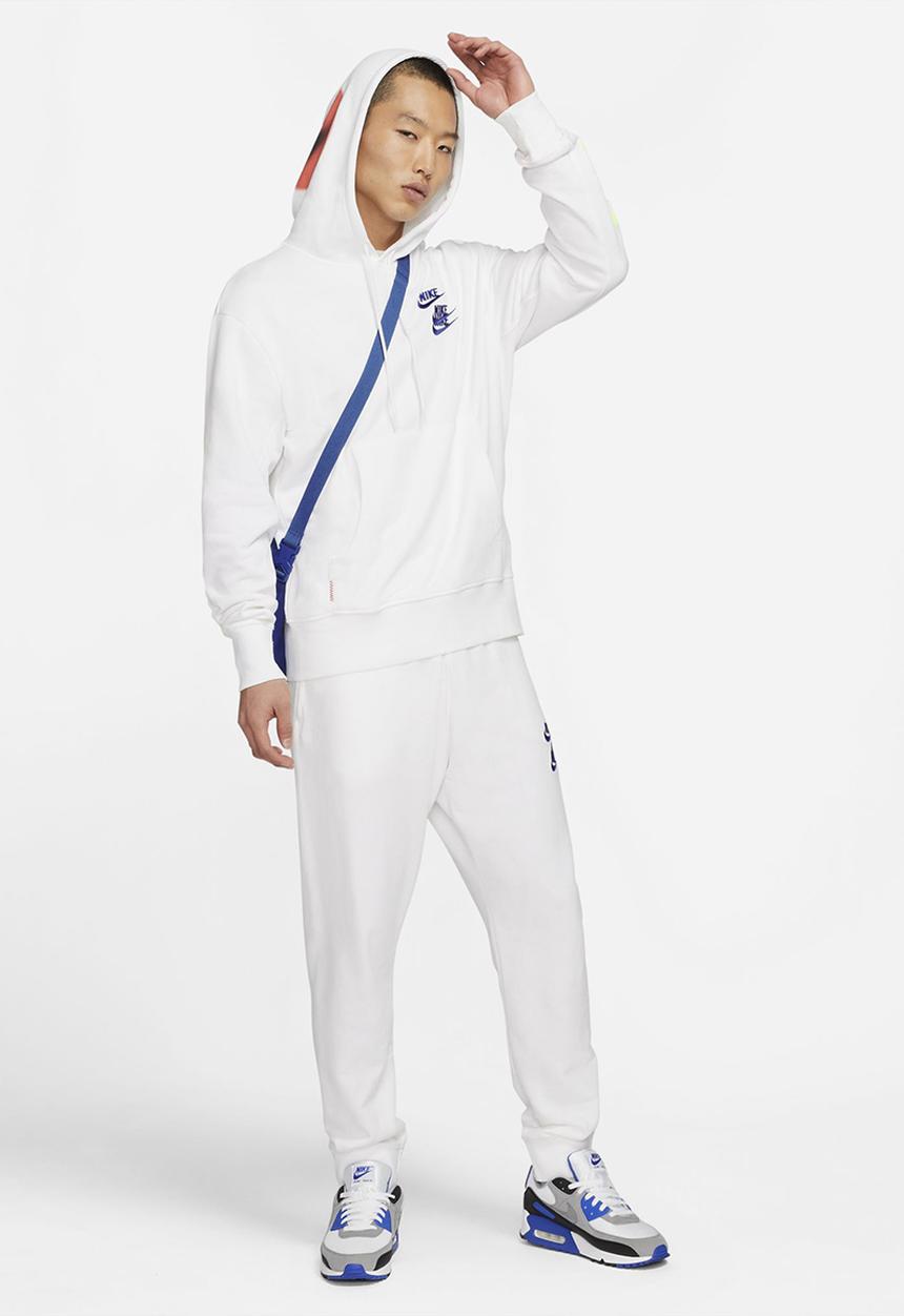 Nike - M nsw po ft hoodie world tour - white