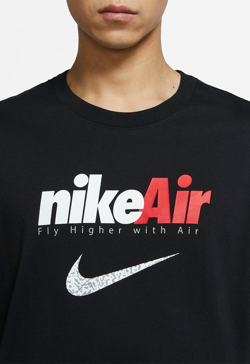 Nike - M nsw tee ls swoosh by air gx - black