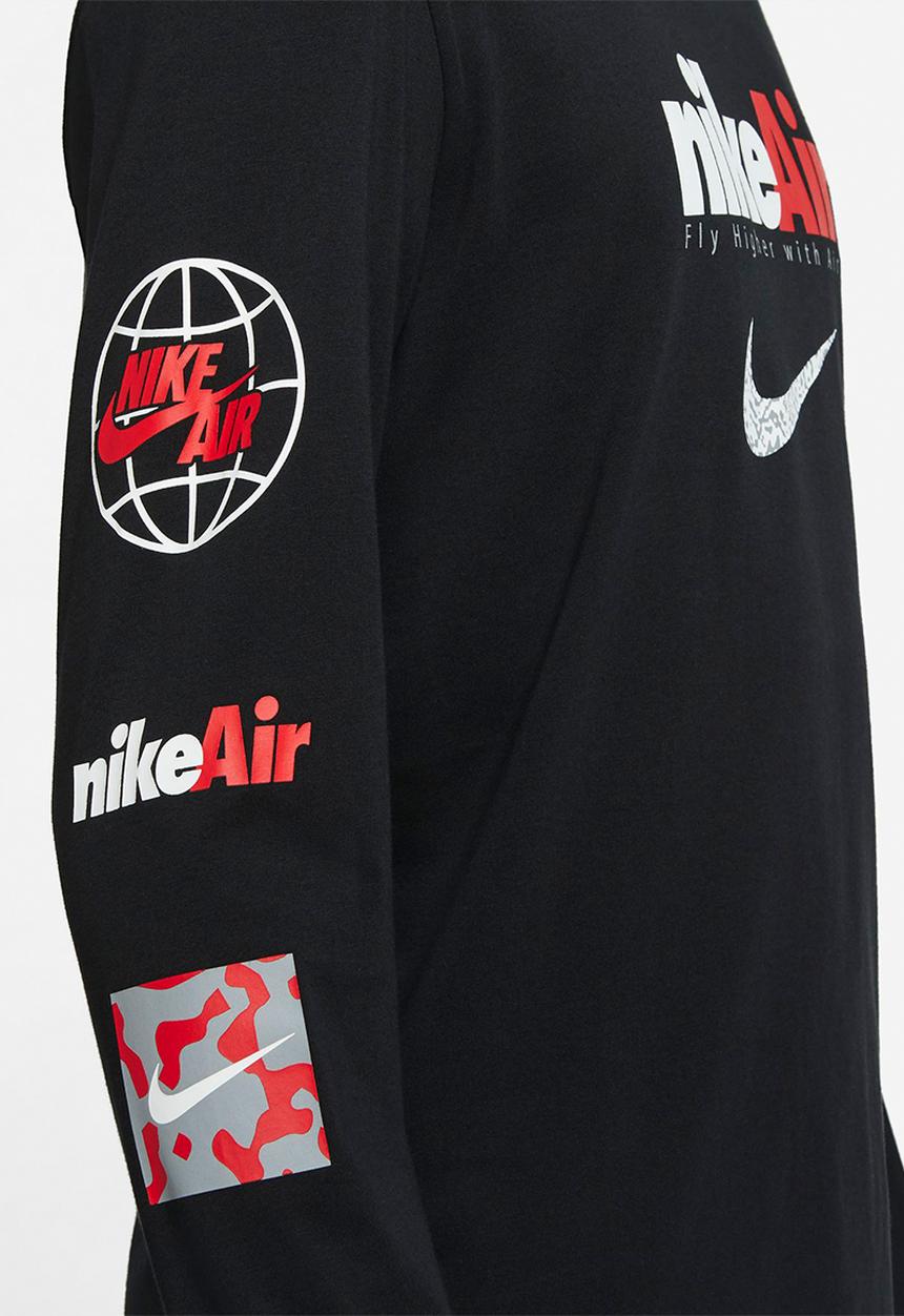 Nike - M nsw tee ls swoosh by air gx - black