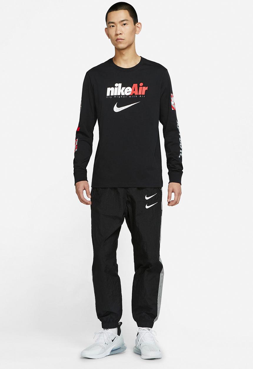 Nike - M nsw tee ls swoosh by air gx - black