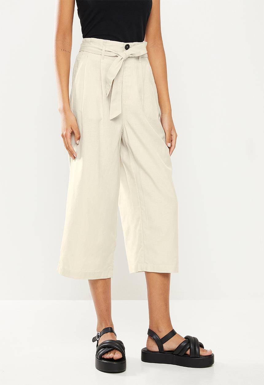 ONLY - Aminta-viva life highwaist culotte pant - pumice stone