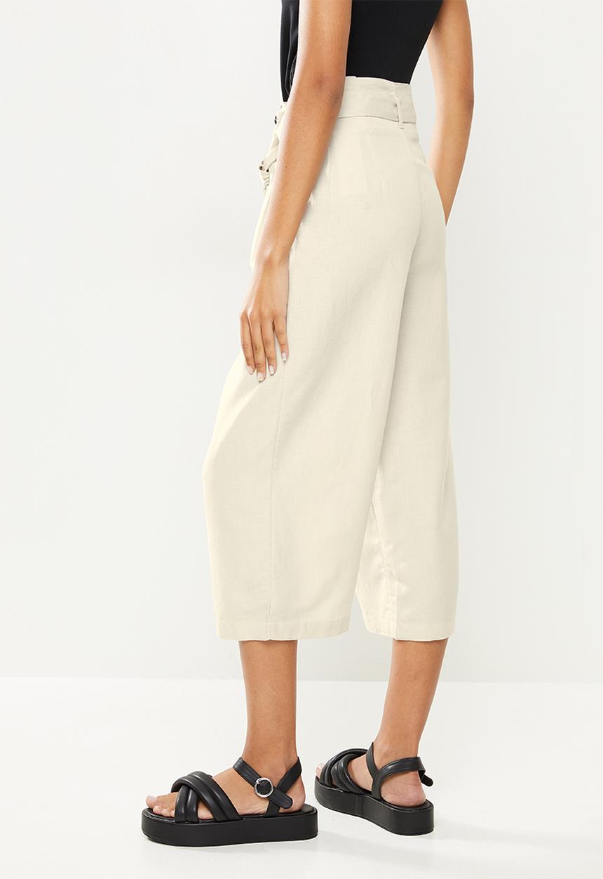 ONLY - Aminta-viva life highwaist culotte pant - pumice stone