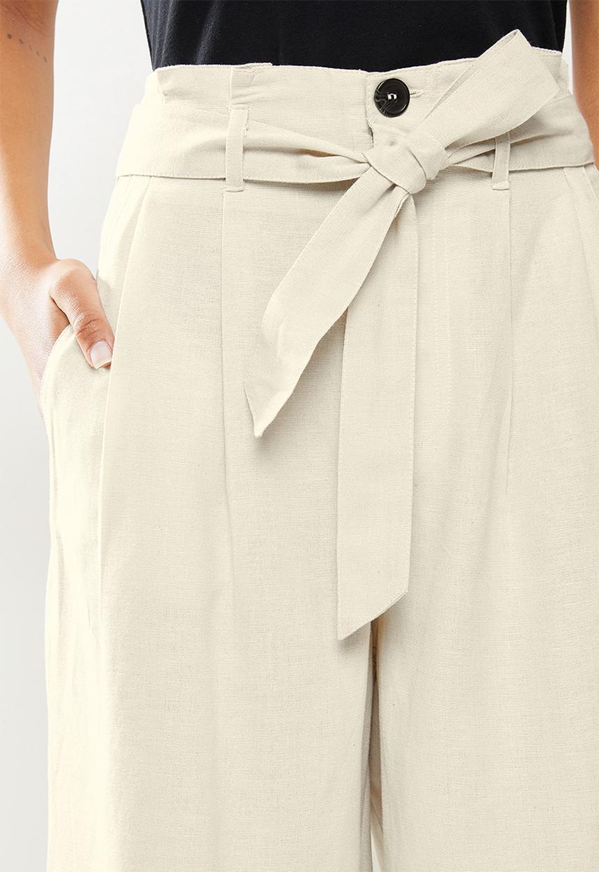 ONLY - Aminta-viva life highwaist culotte pant - pumice stone