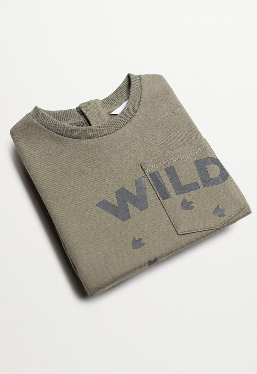 MANGO - Sudadera wild - olive