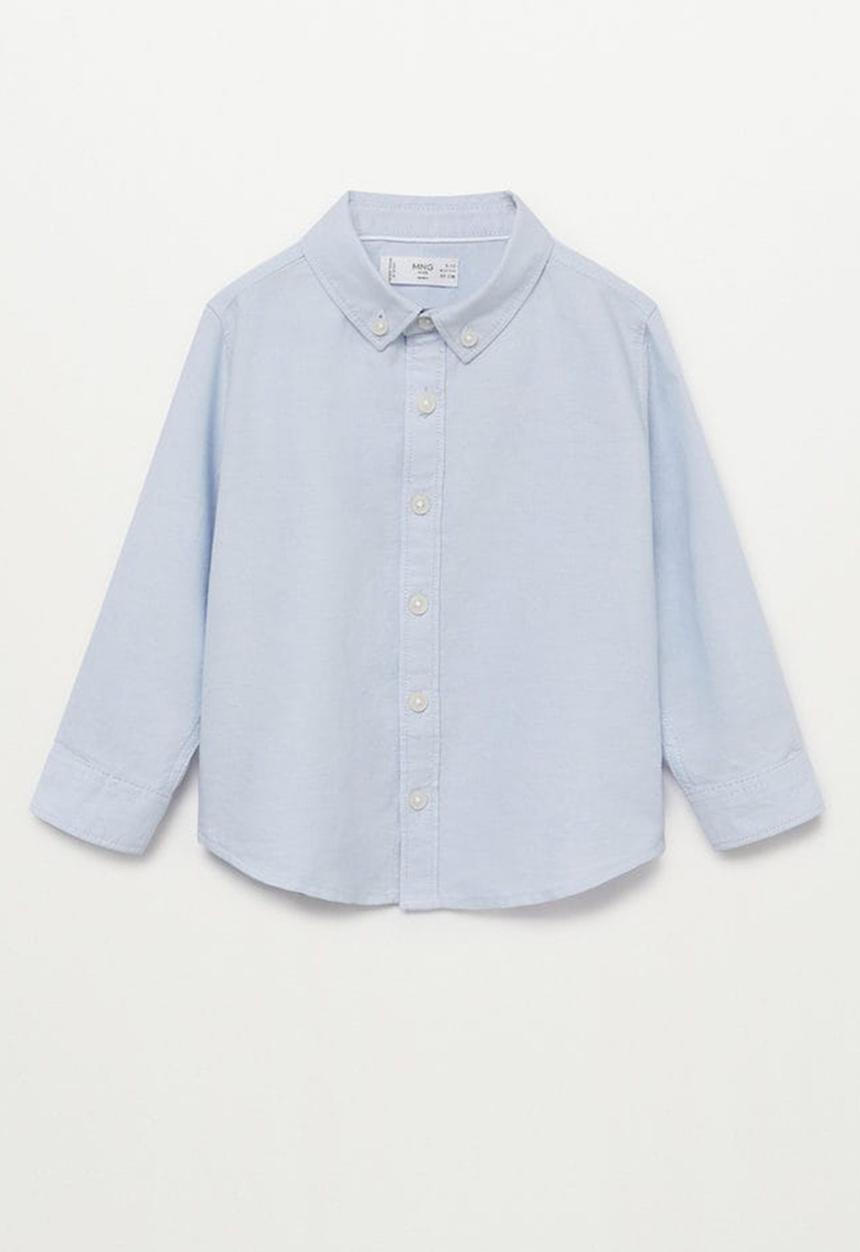 MANGO - Shirt oxford - blue