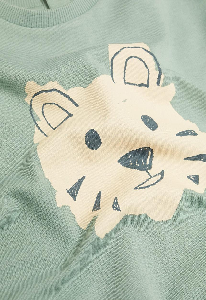 MANGO - Sudadera tigre - green
