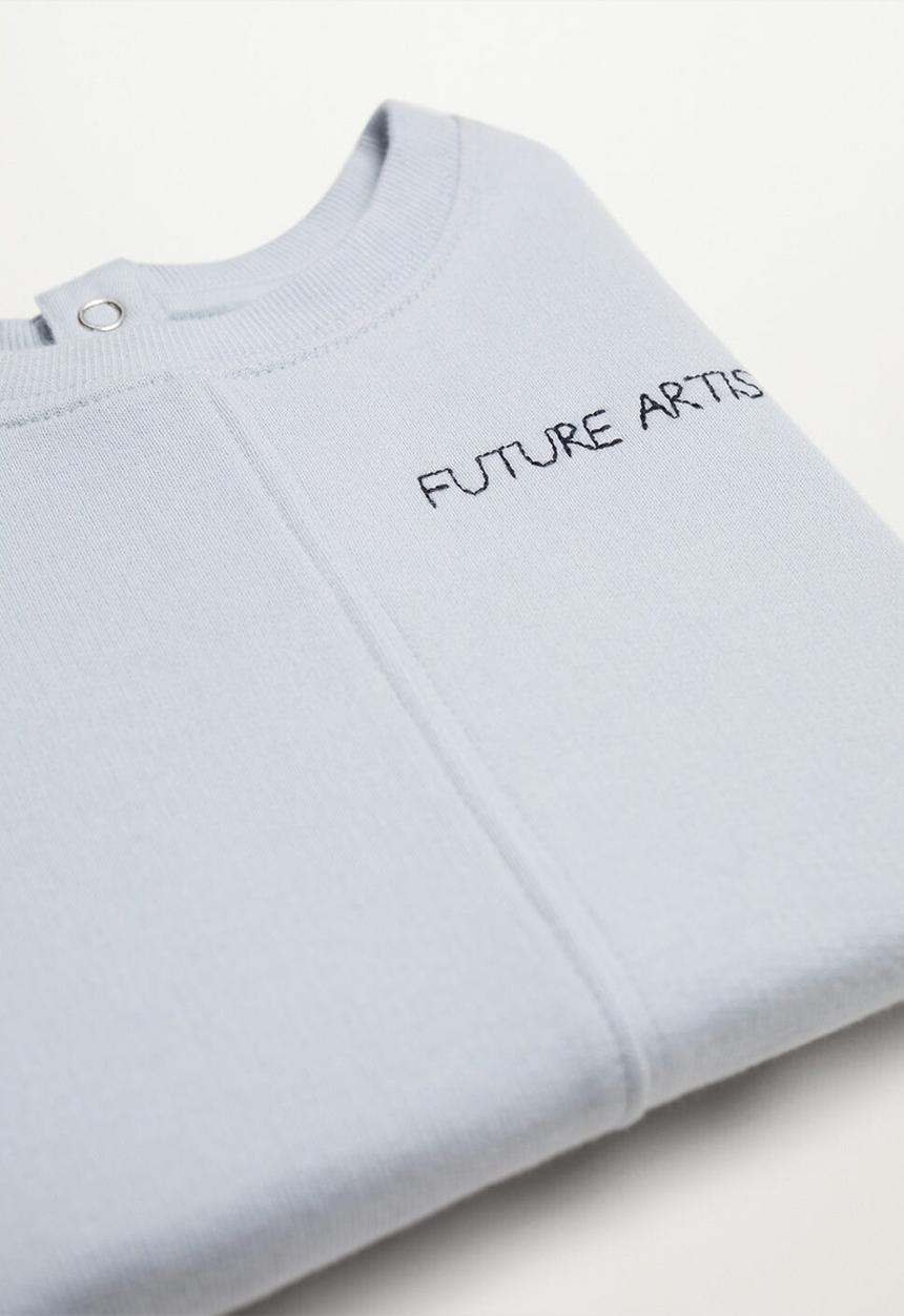 MANGO - Sweatshirt artist - light  blue