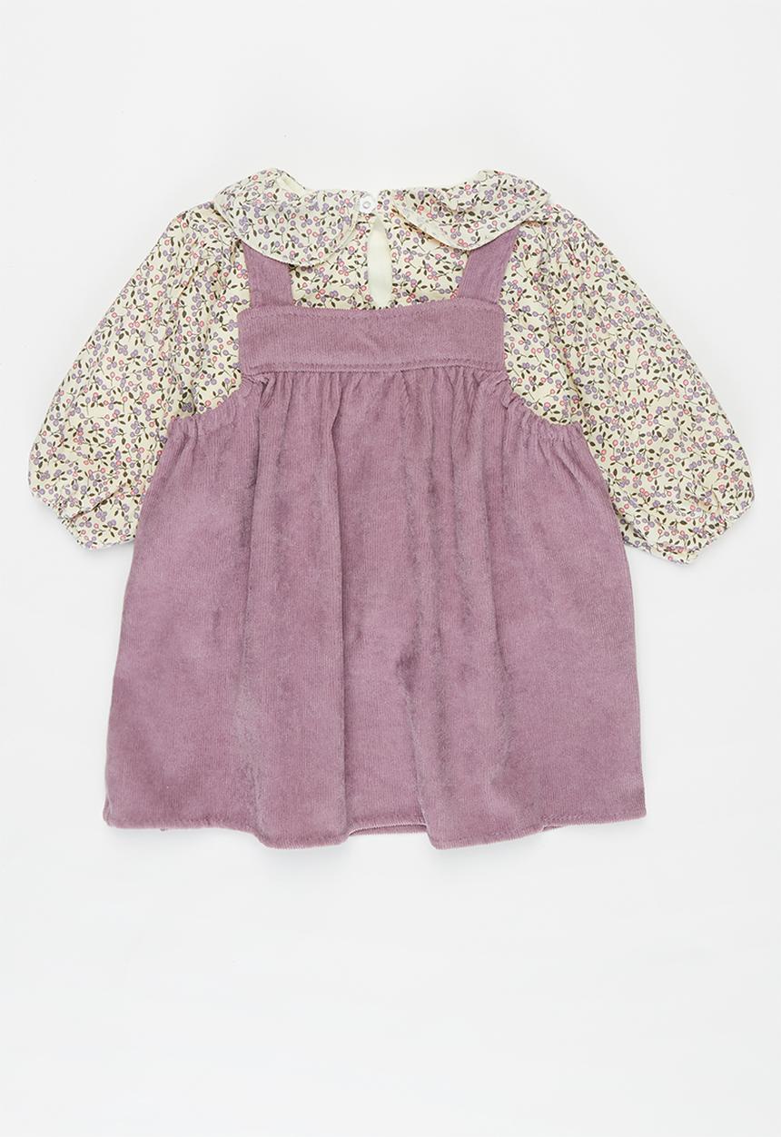 Pop Candy - Girls pinafore & top set - purple