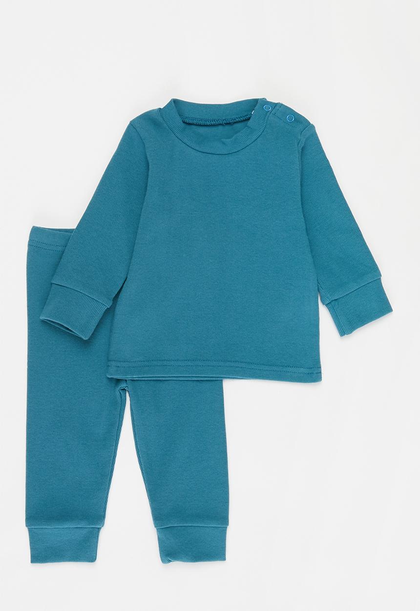 Pop Candy - Baby loungwear top & pants set - blue