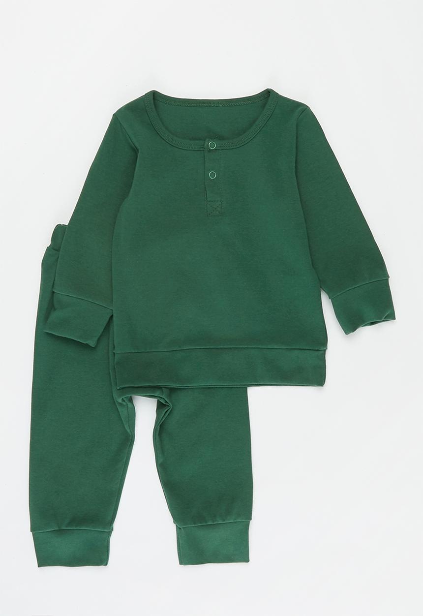 Pop Candy - Baby boys ribbed top & pants set - green