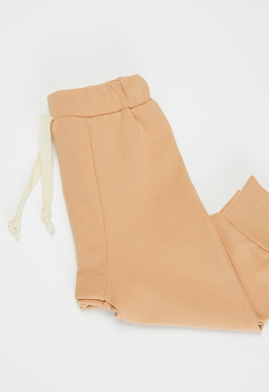 Pop Candy - Baby loungewear top & pants set - beige