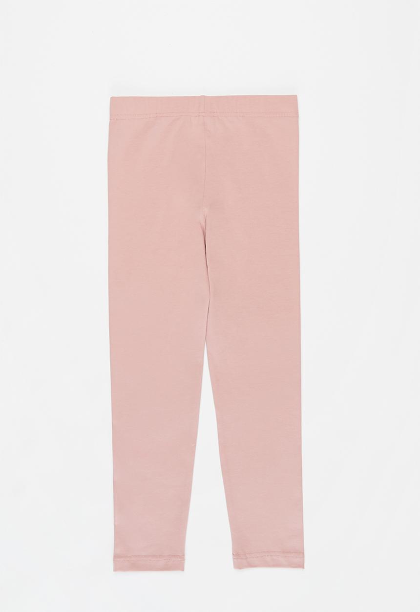 Pop Candy - Younger girls 2 pack leggings - dusty pink & mustard 
