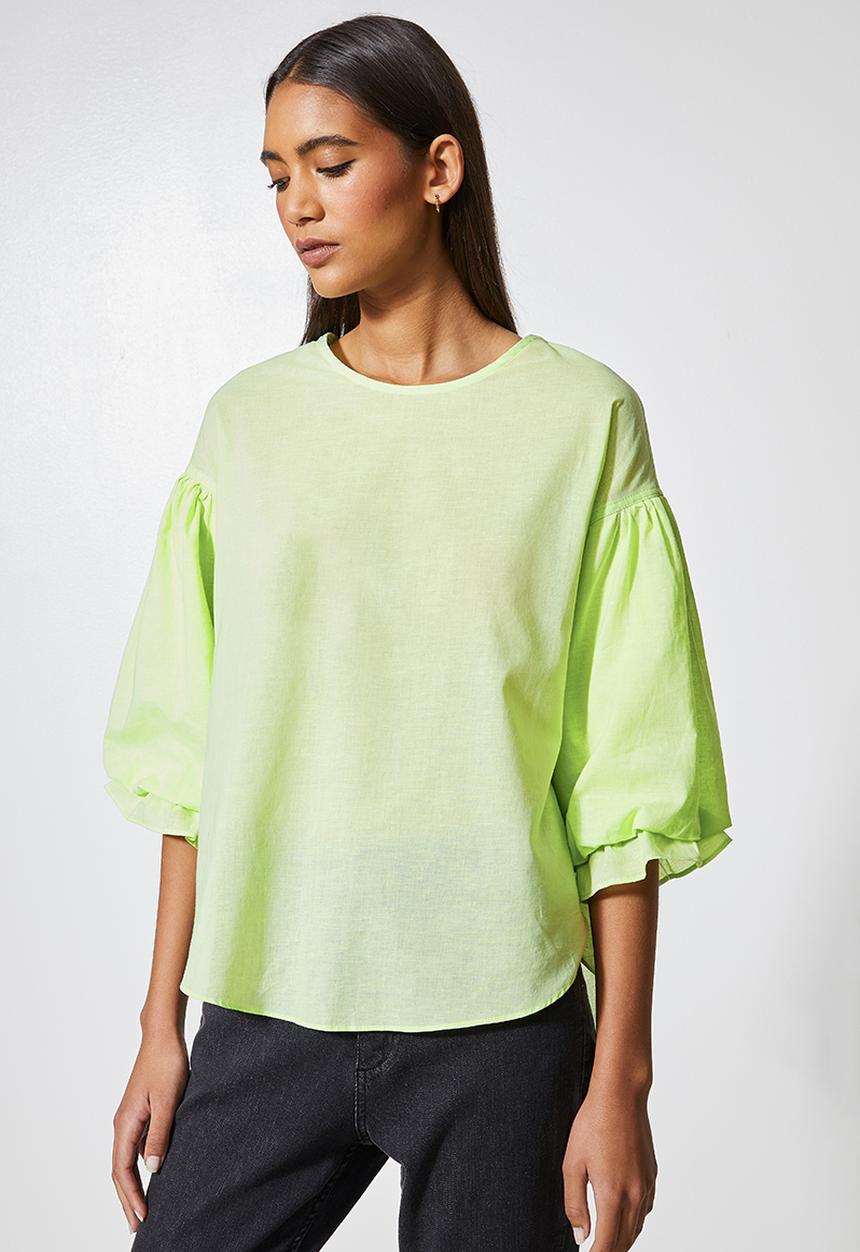 Superbalist - Hi lo cotton shell - lime