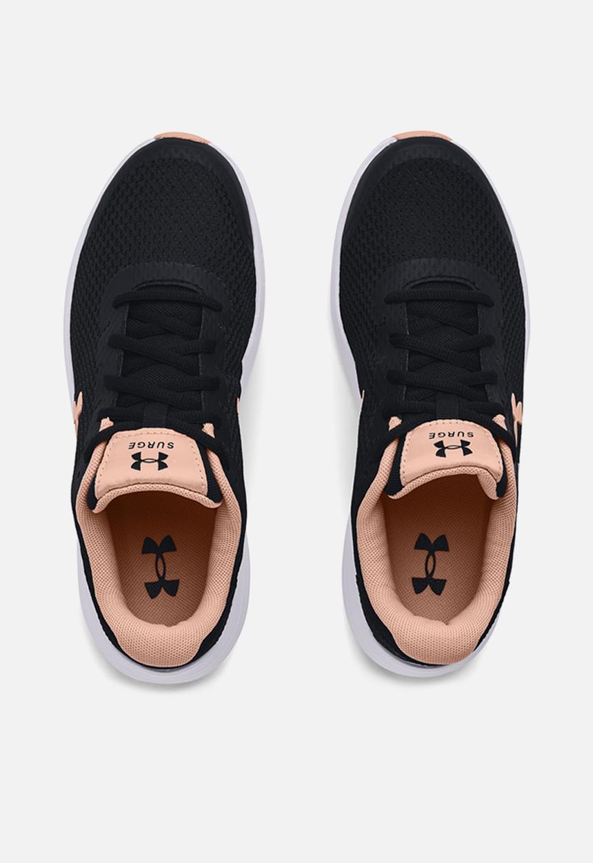 Under Armour - Ua w surge 2 - black / white / particle pink