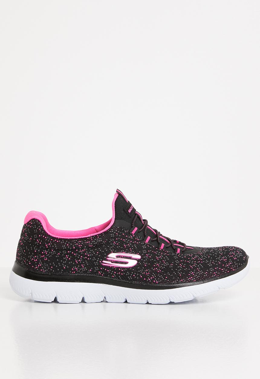 Skechers - Summits - black hotpink