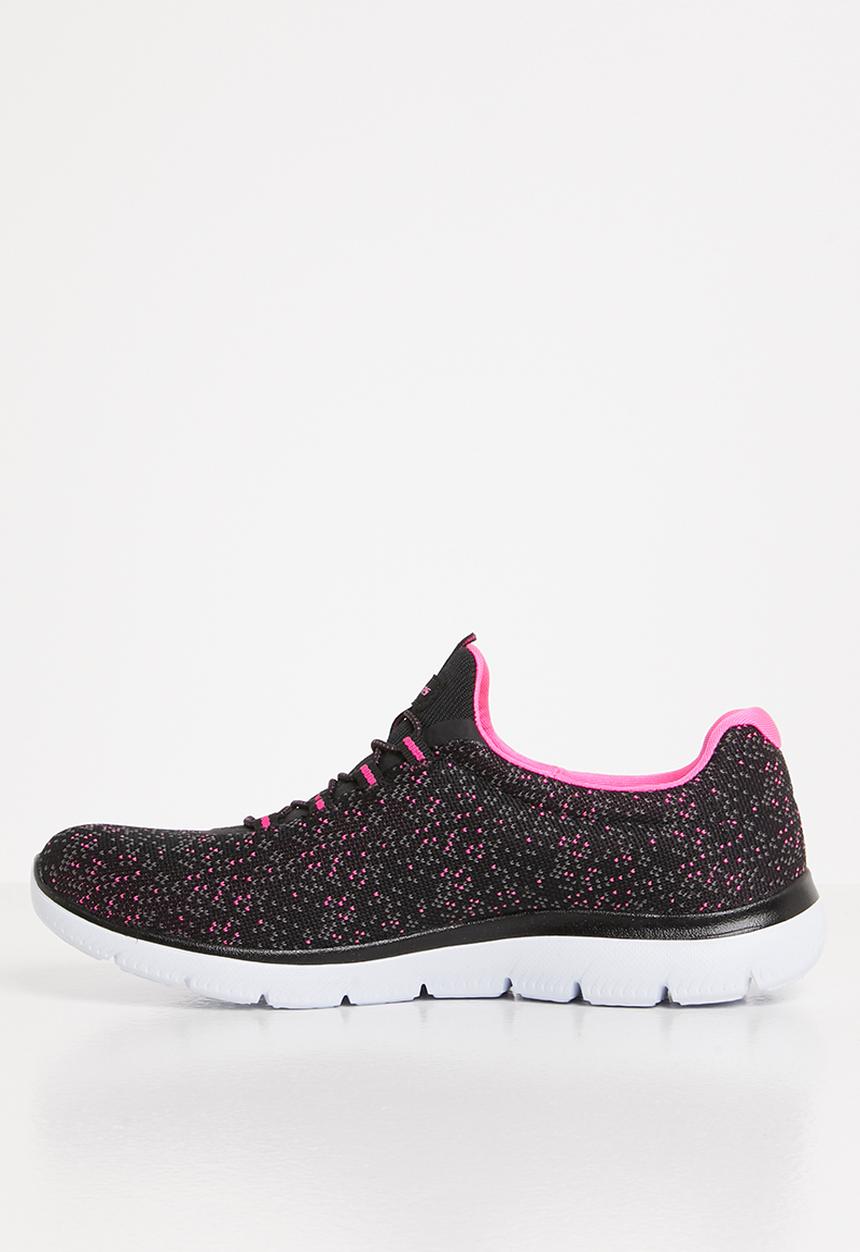 Skechers - Summits - black hotpink