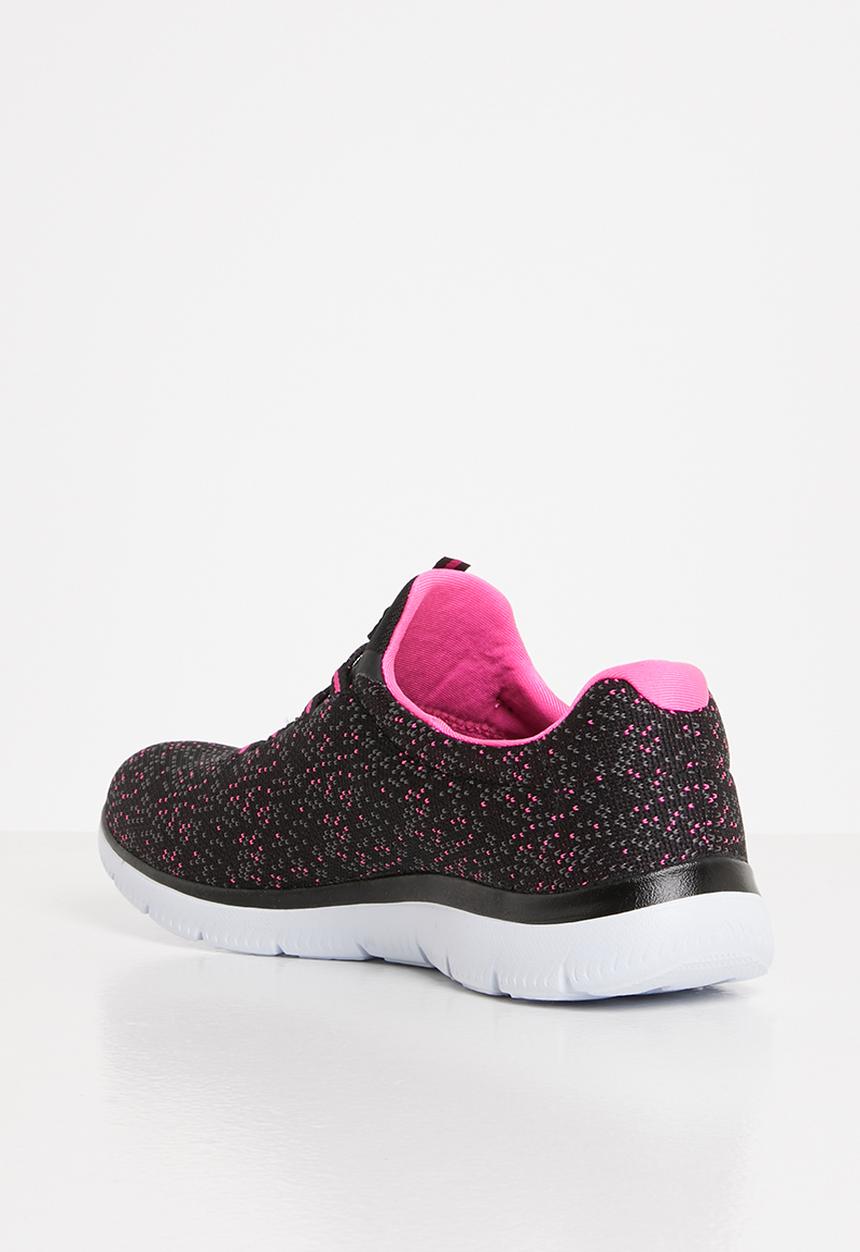 Skechers - Summits - black hotpink