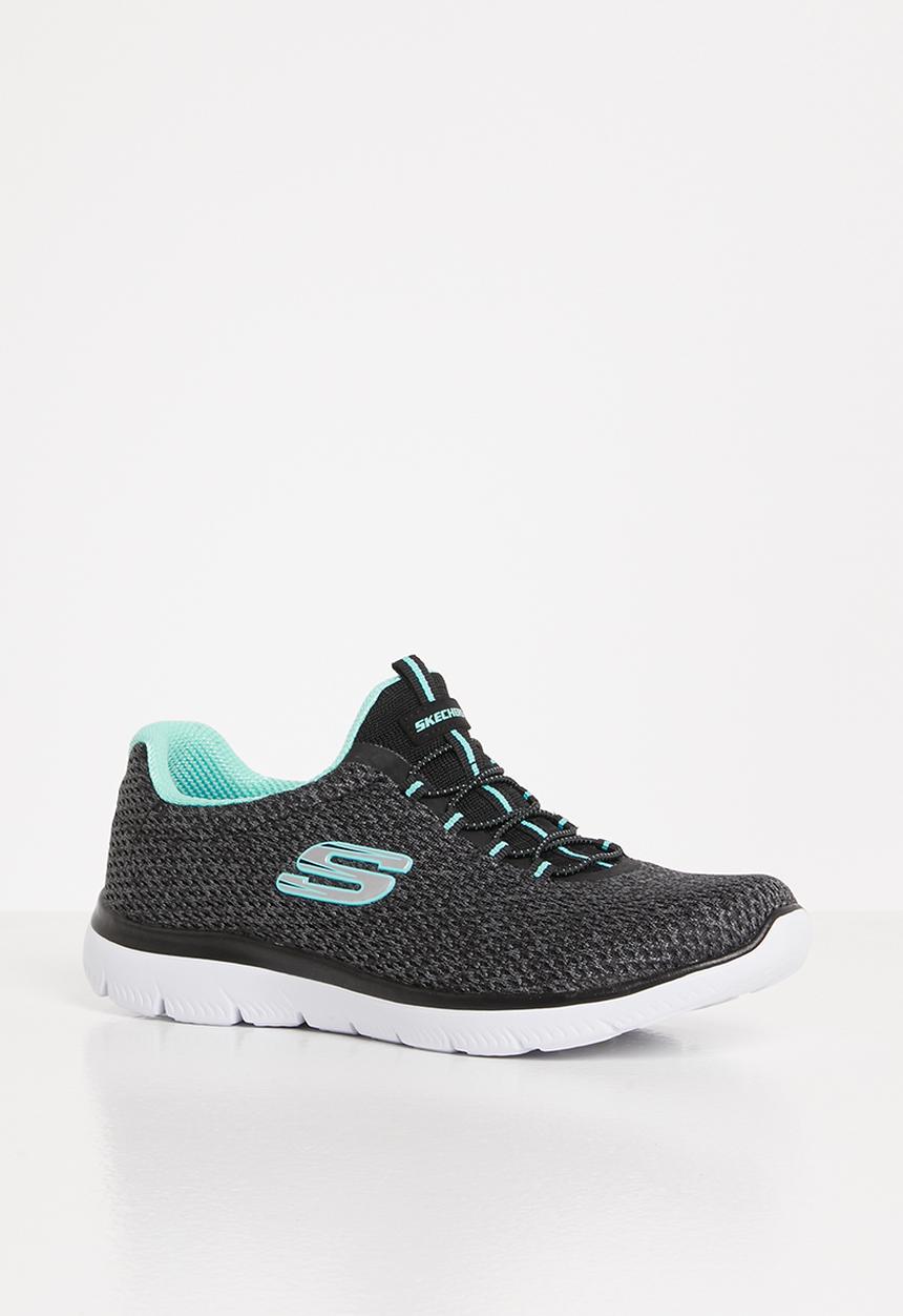 Skechers - Summits - black turquiose