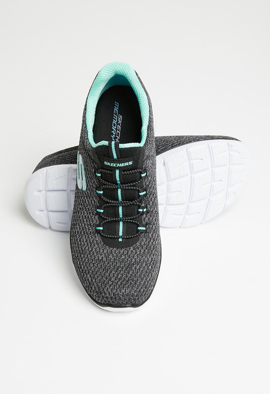 Skechers - Summits - black turquiose