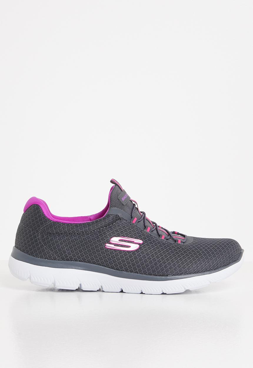 Skechers - Summits - charcoal purple