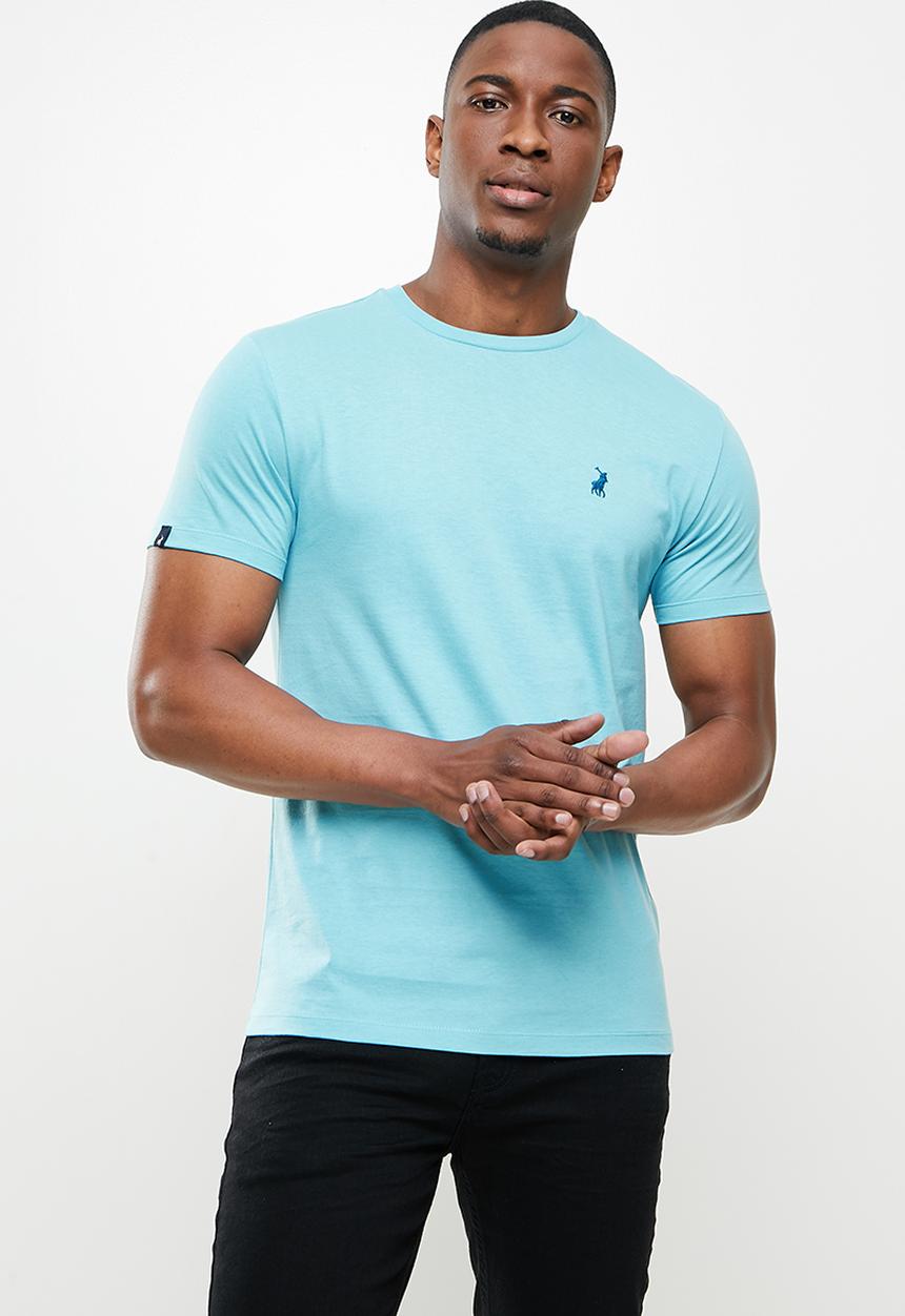 POLO - Lucas crew neck  tee - light blue