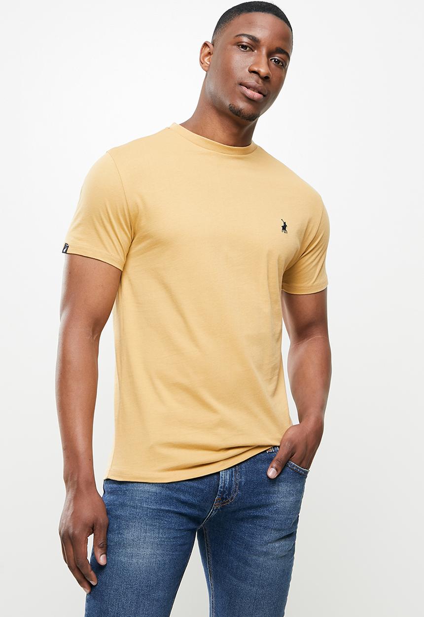 POLO - Lucas crew neck  tee - camel