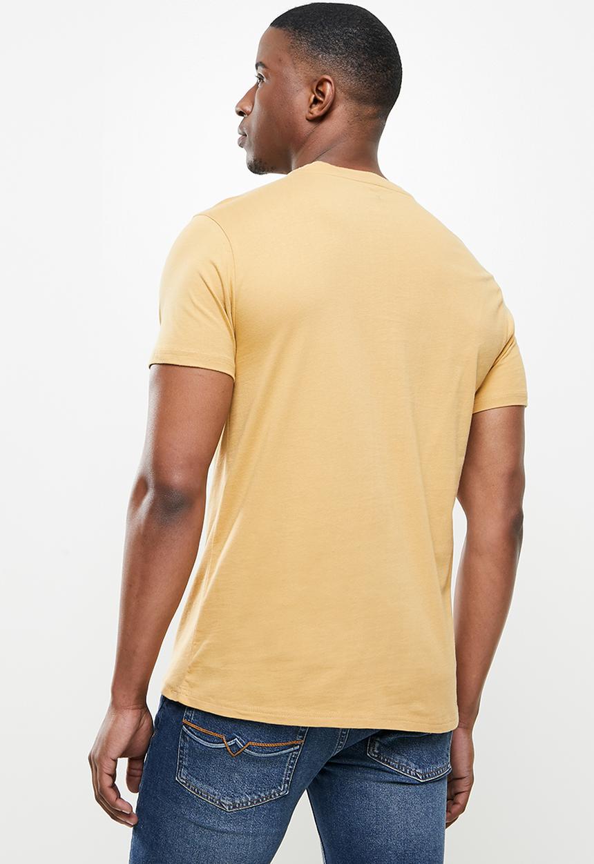 POLO - Lucas crew neck  tee - camel