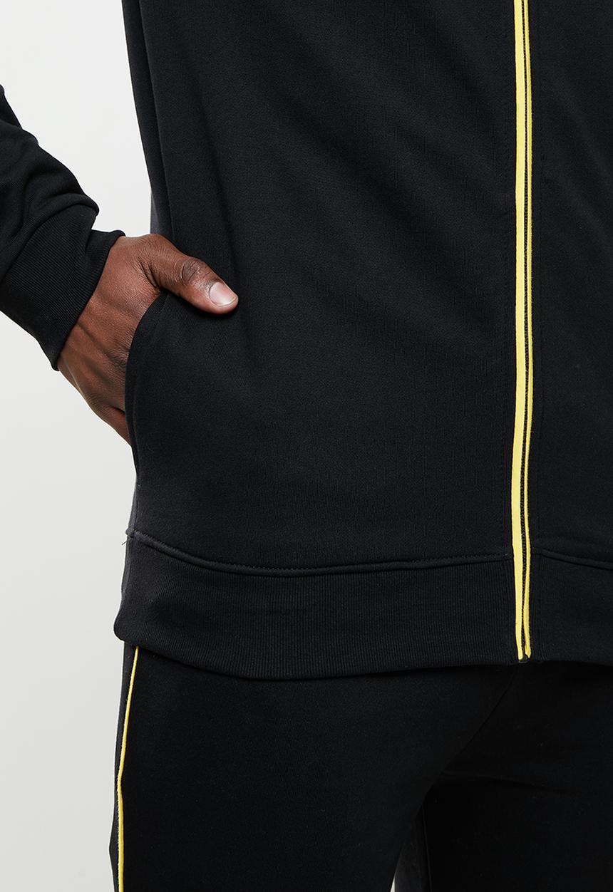 POLO - Faroze zip thru hooded sweat top - black