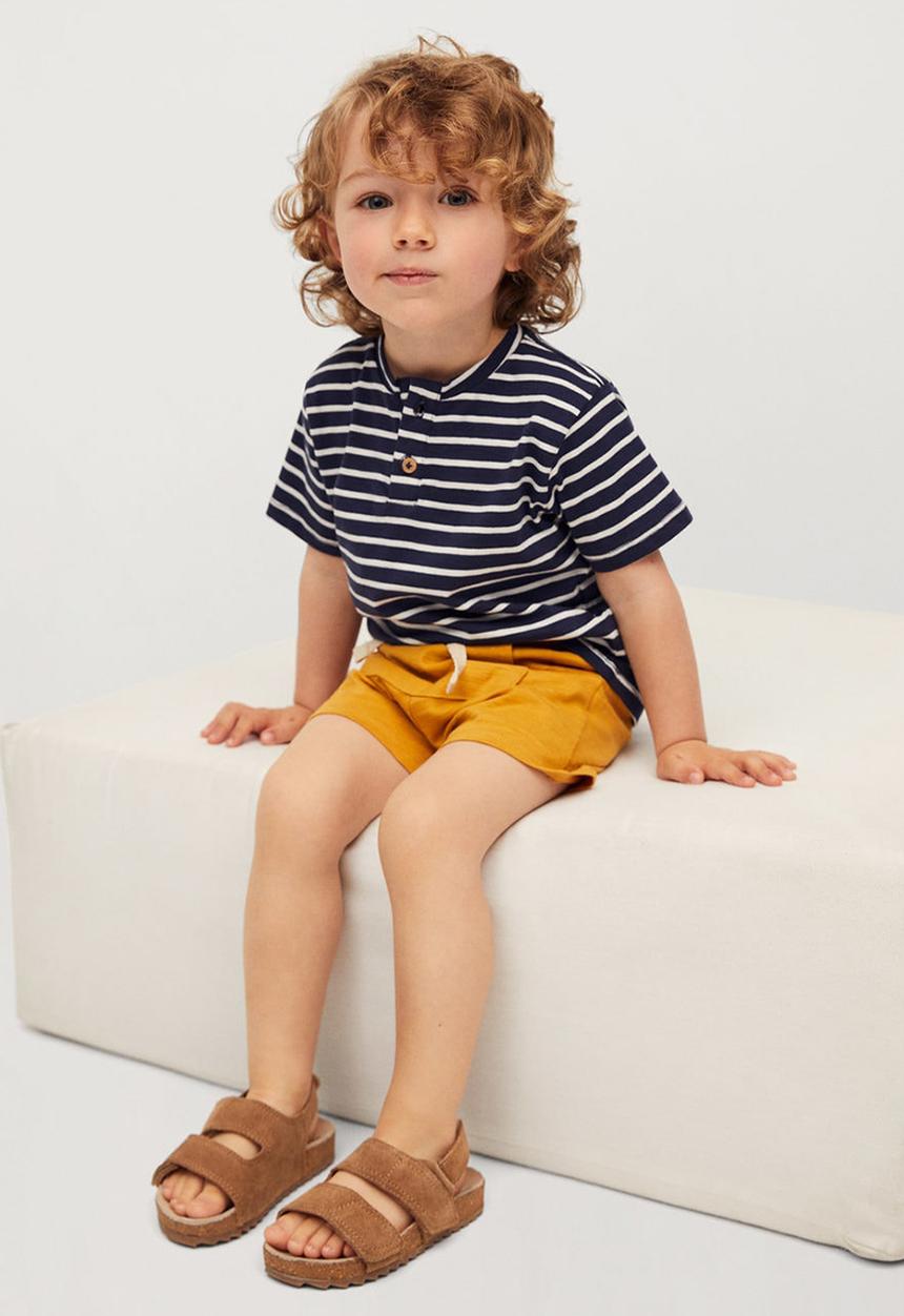 MANGO - T-shirt pani - navy