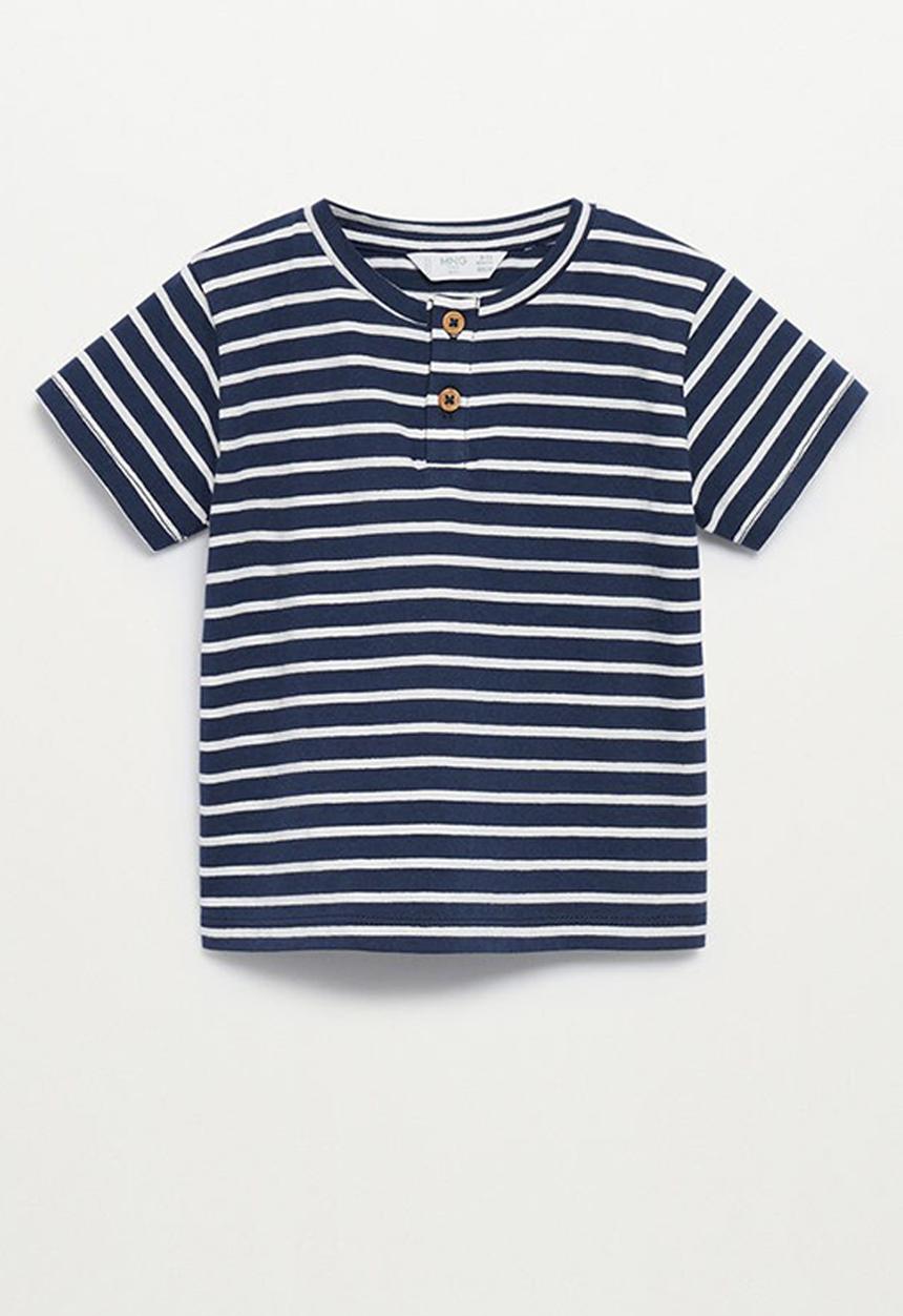 MANGO - T-shirt pani - navy