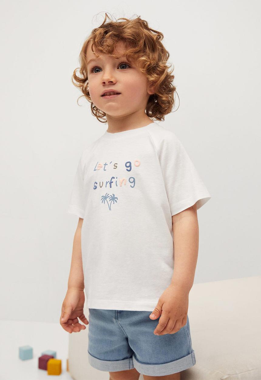 MANGO - T-shirt leto - white