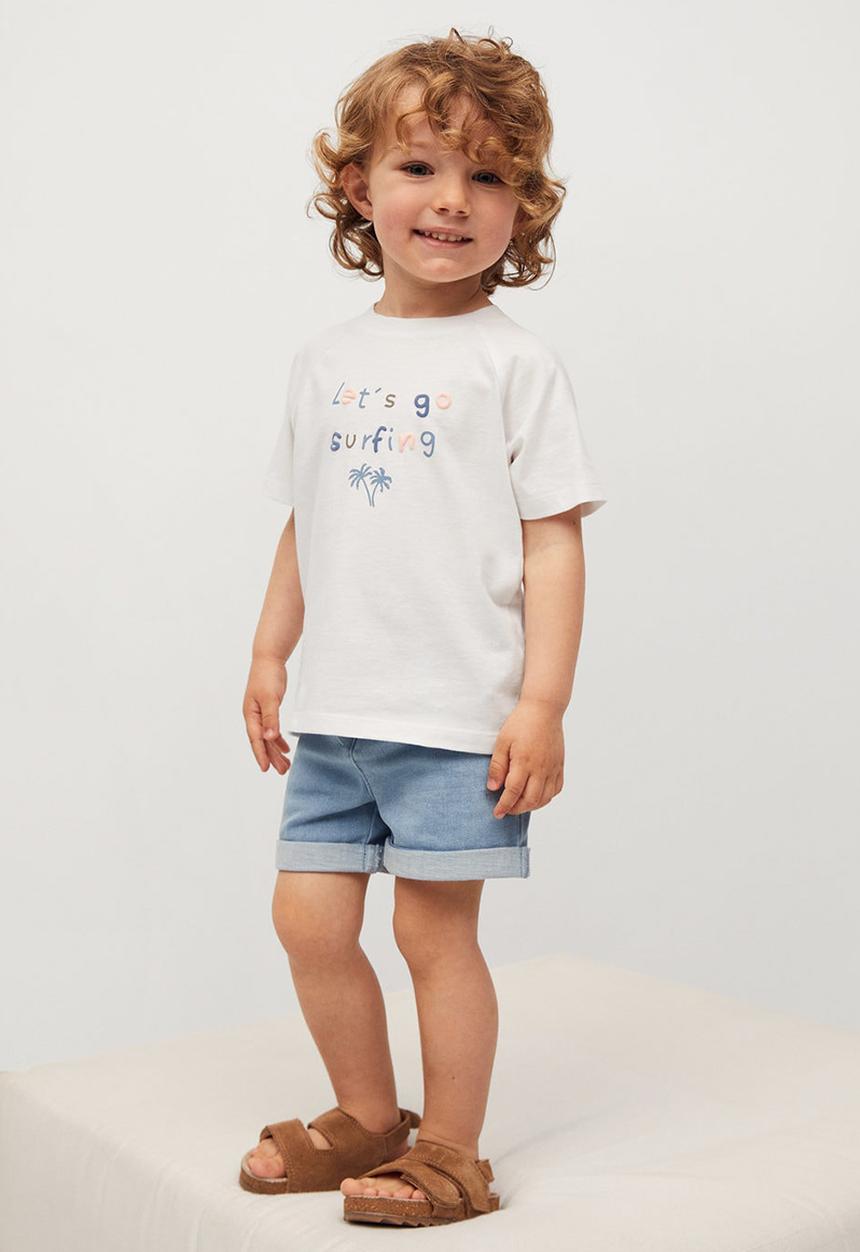 MANGO - T-shirt leto - white
