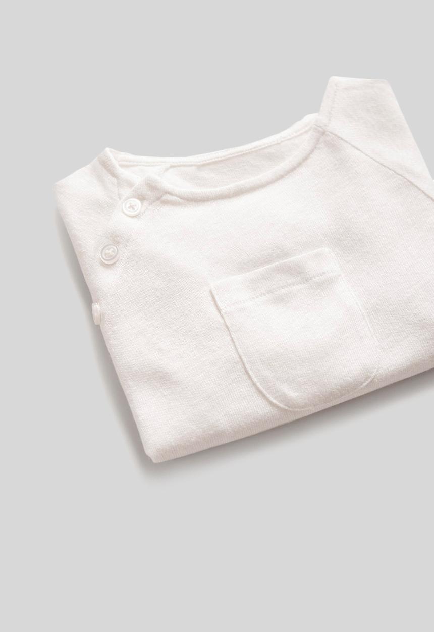 MANGO - T-shirt charlie i - white