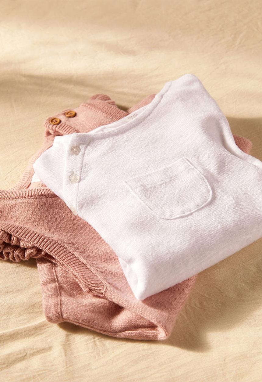 MANGO - T-shirt charlie i - white