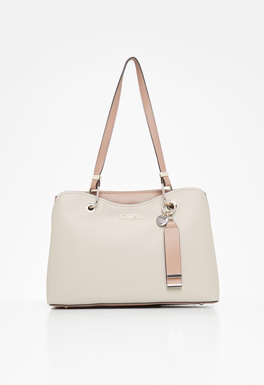 GUESS - Leslie lrg girlfriend satchel - stone 