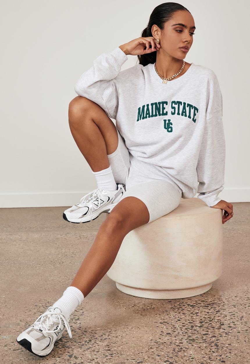 Factorie - Os graphic crew - silver marle