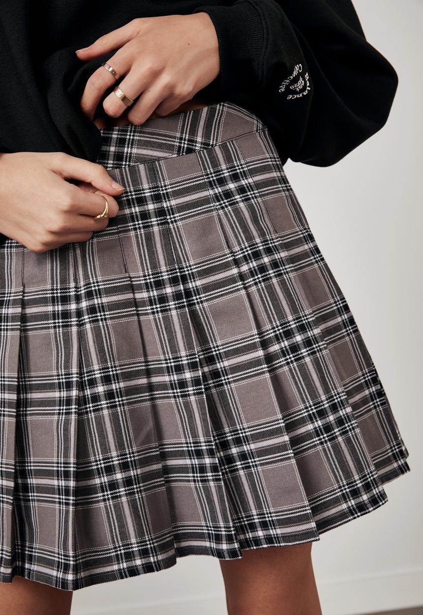 Factorie - Pleated skirt - layla check