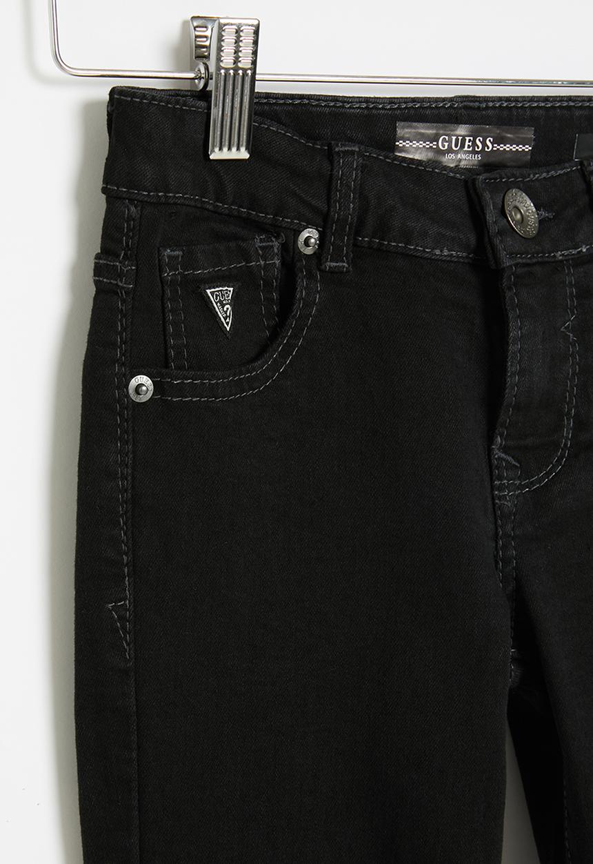 GUESS - Teens black wash skinny jean - black 