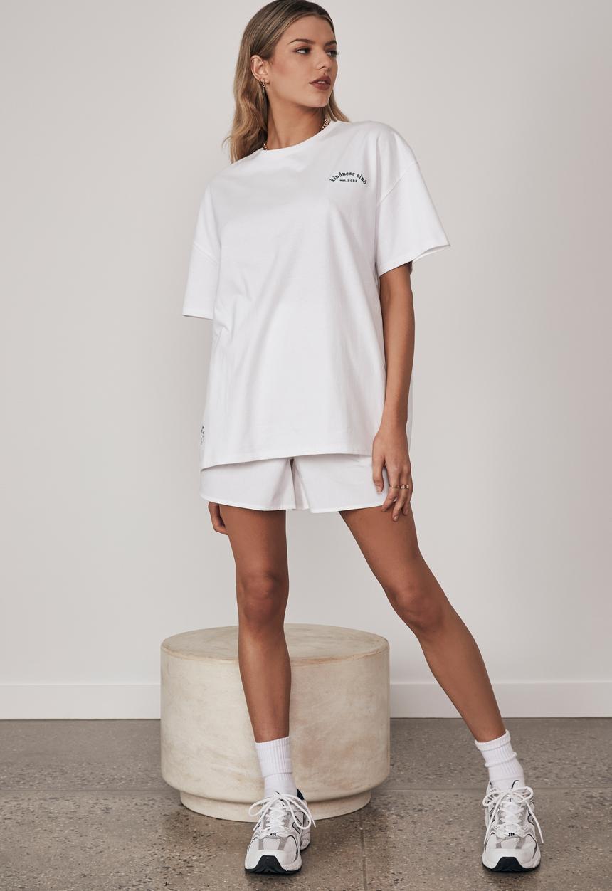 Factorie - Super relaxed graphic tee - white