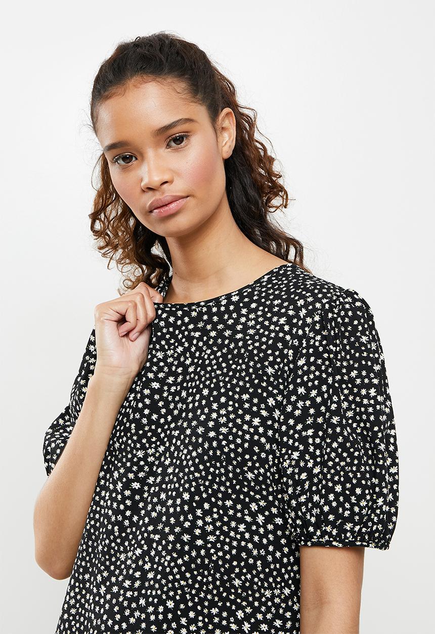 Blake - Drop waisted mini - black