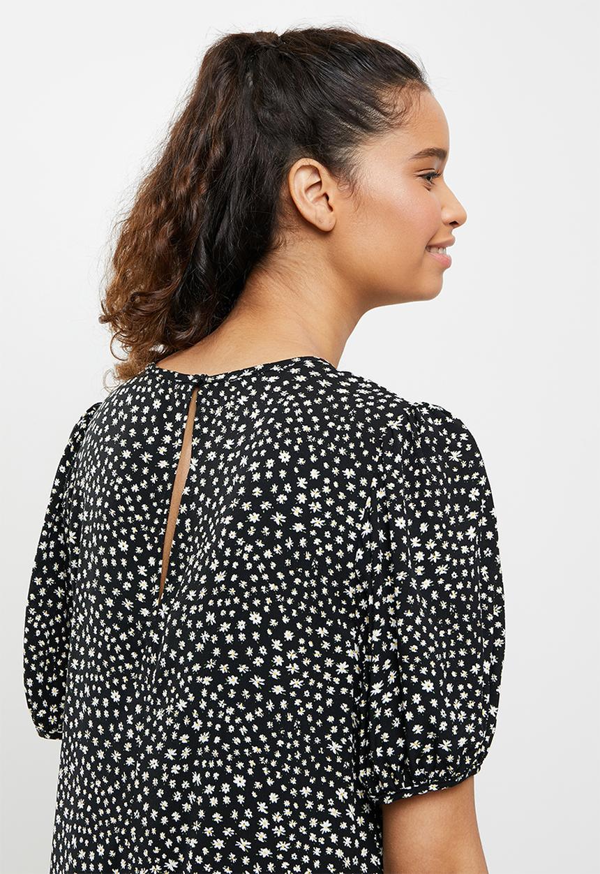 Blake - Drop waisted mini - black