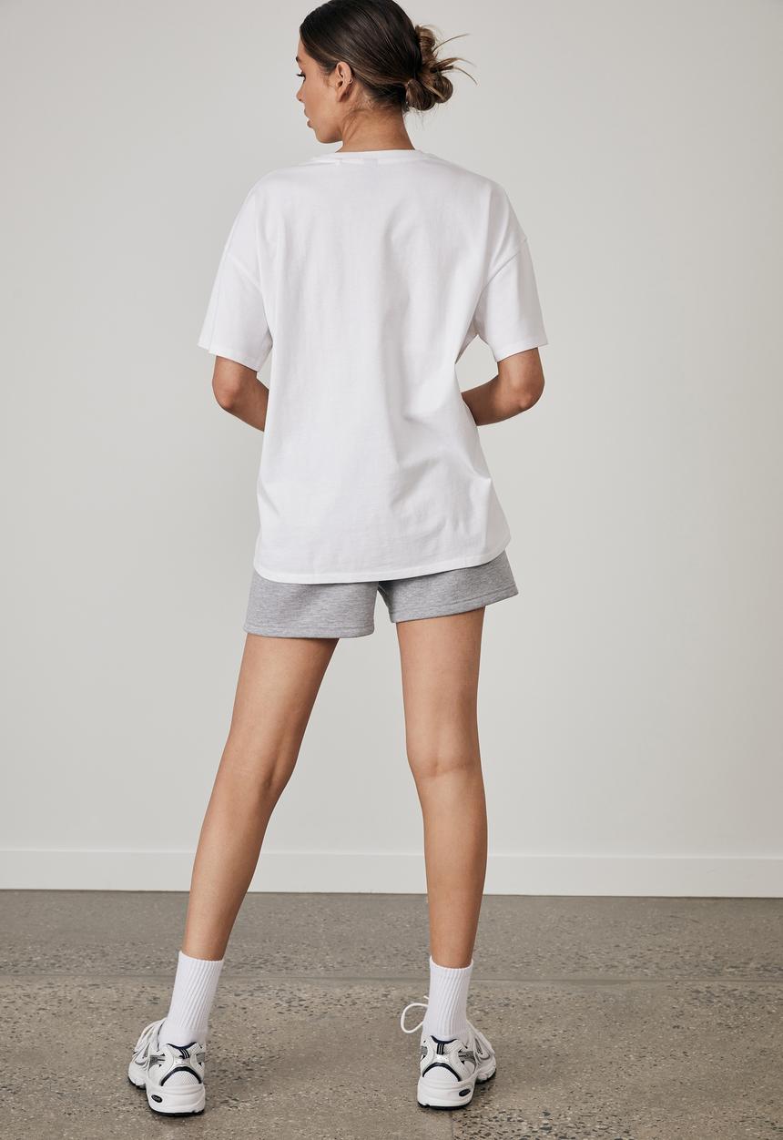 Factorie - Super relaxed graphic tee - white